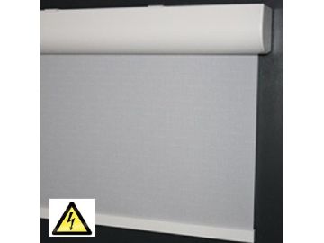 Coulisse cassette rolgordijn lichtdoorlatend en warmte werend elektrisch