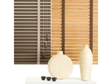 Voordeel bamboe jaloezie 25mm met 25mm ladderband